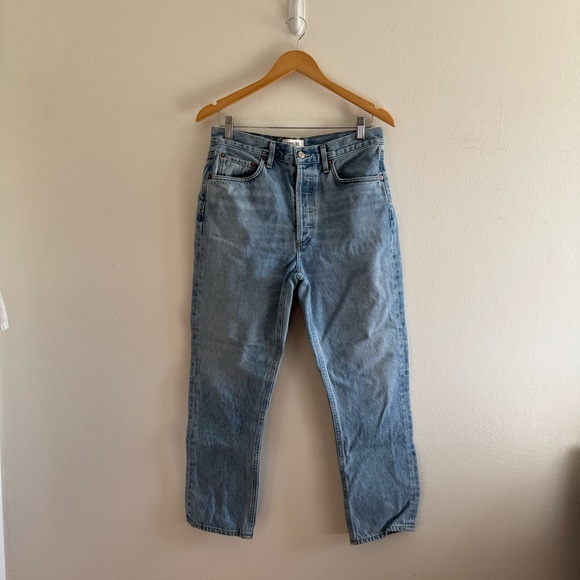 Agolde Riley High Rise Straight Crop Jeans size 29 - Picture 2 of 9